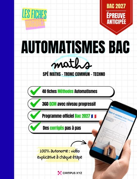 Couverture : Automatismes BAC · 40 fiches