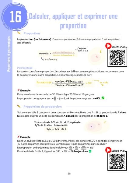 Extrait : Calculer, appliquer et exprimer une proportion