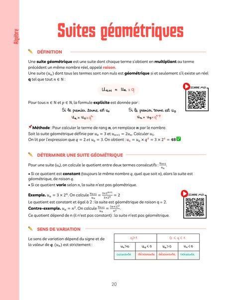 Extrait : Suites géométriques