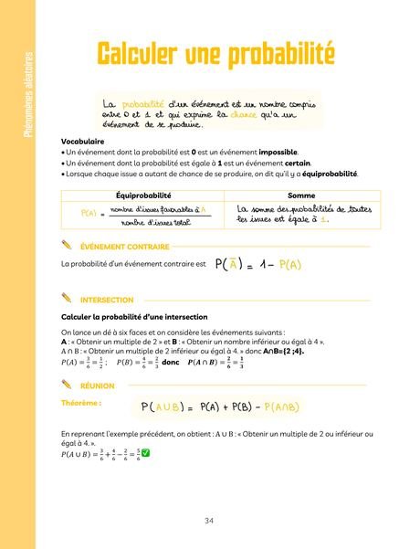 Extrait : Calculer une probabilité