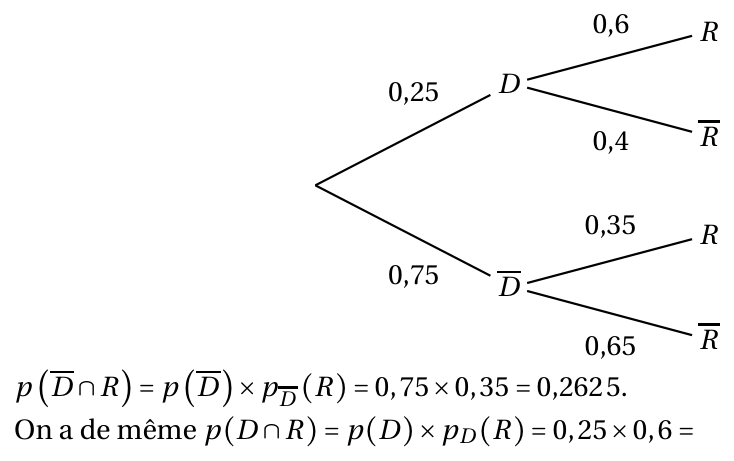 Figure du corrigé de l'exercice 1