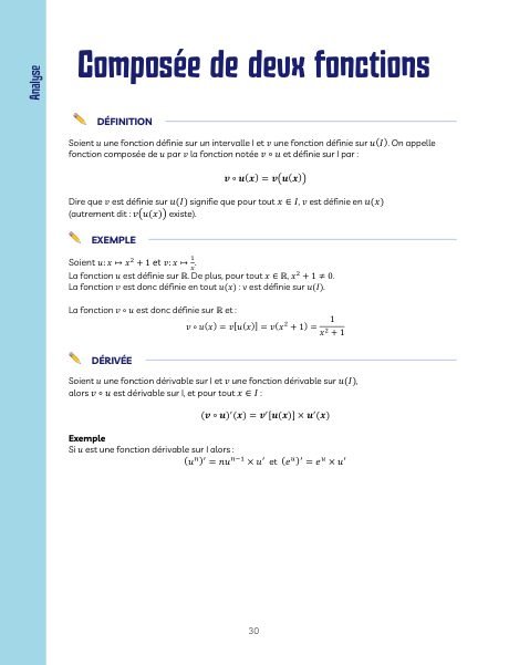 Extrait des fiches magiques : Composée de deux fonctions