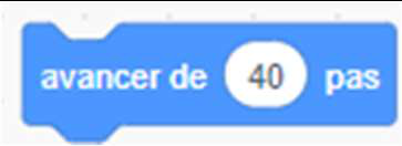 avancer de 40 pas