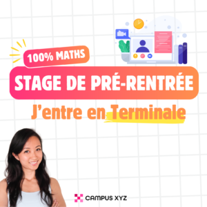 Stage de pré-rentrée : j'entre en Terminale