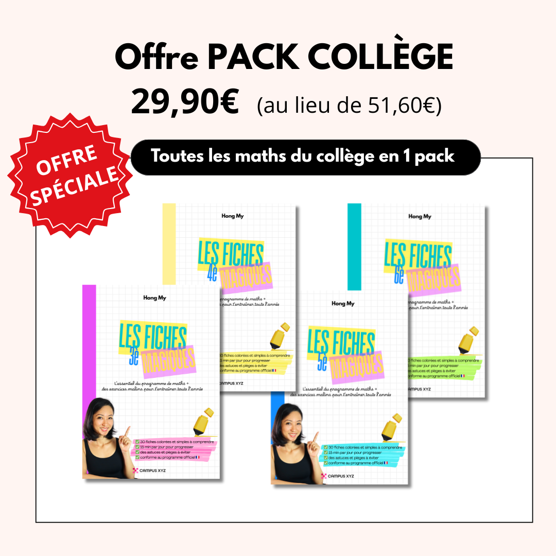 Fiches magiques pack Collège