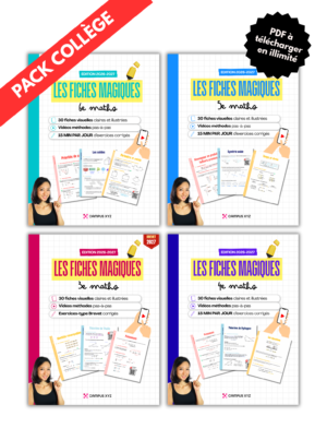 Pack Collège (4 cahiers Fiches magiques)