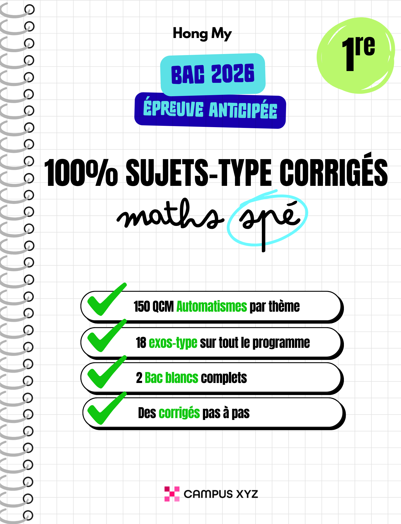 Sujets-type Bac 2026 - 1re Spé maths