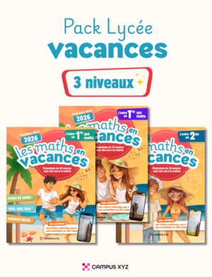 Pack Vacances Lycée (3 niveaux)
