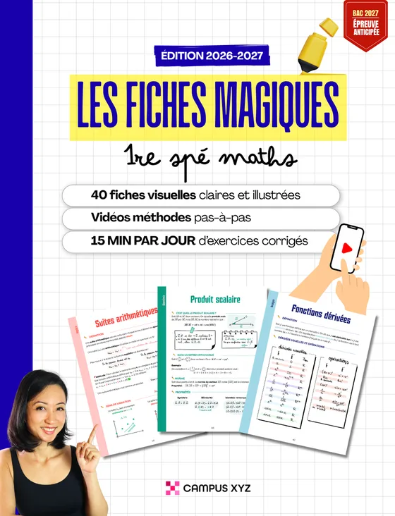 Les fiches magiques 1re spé maths
