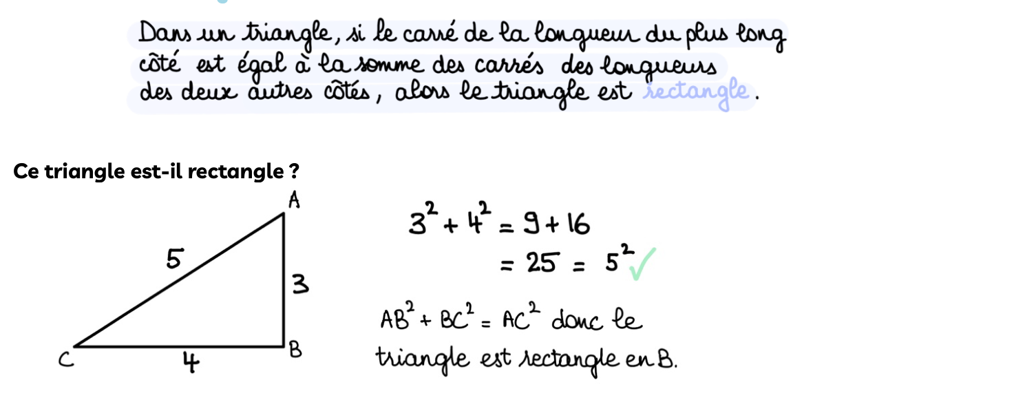 Fiche magique CRPE : la réciproque du théorème de Pythagore