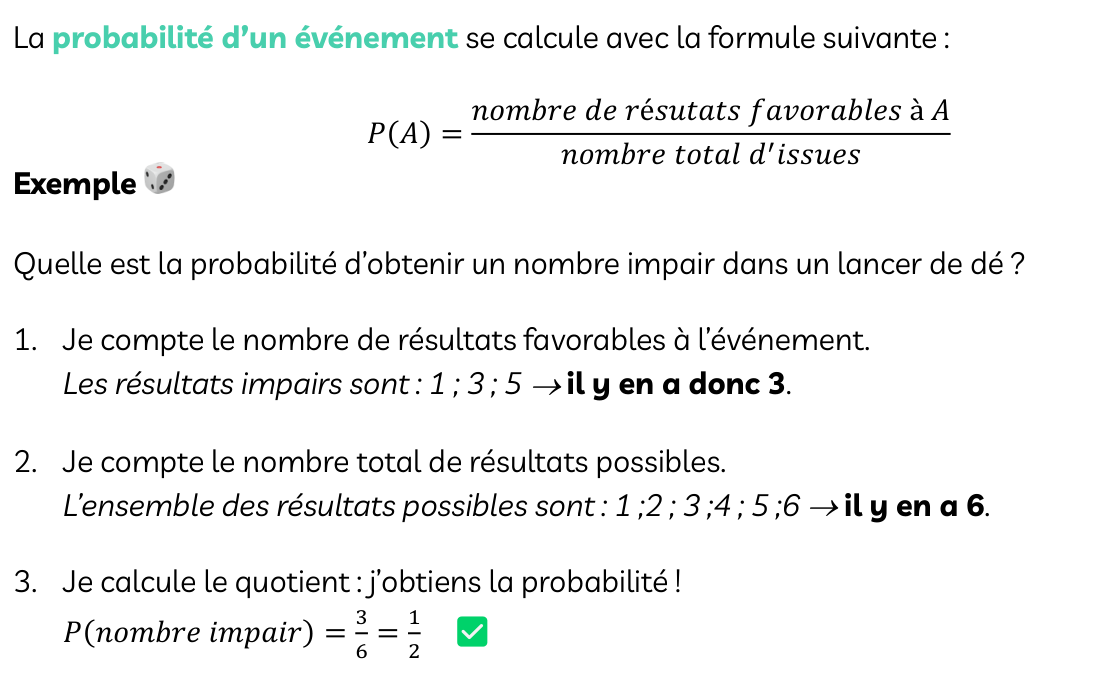 Fiche magique CRPE : calculer une probabilité
